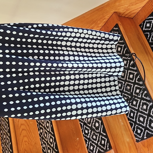 👗CONNECTED APPAREL BLUE ON BLUE POLKA DOT DRESS 👗 - Picture 9 of 11